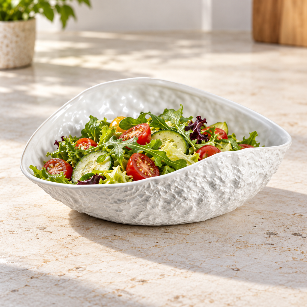 Rock Texture Shell Ceramic Serving Plate — alternate serving use