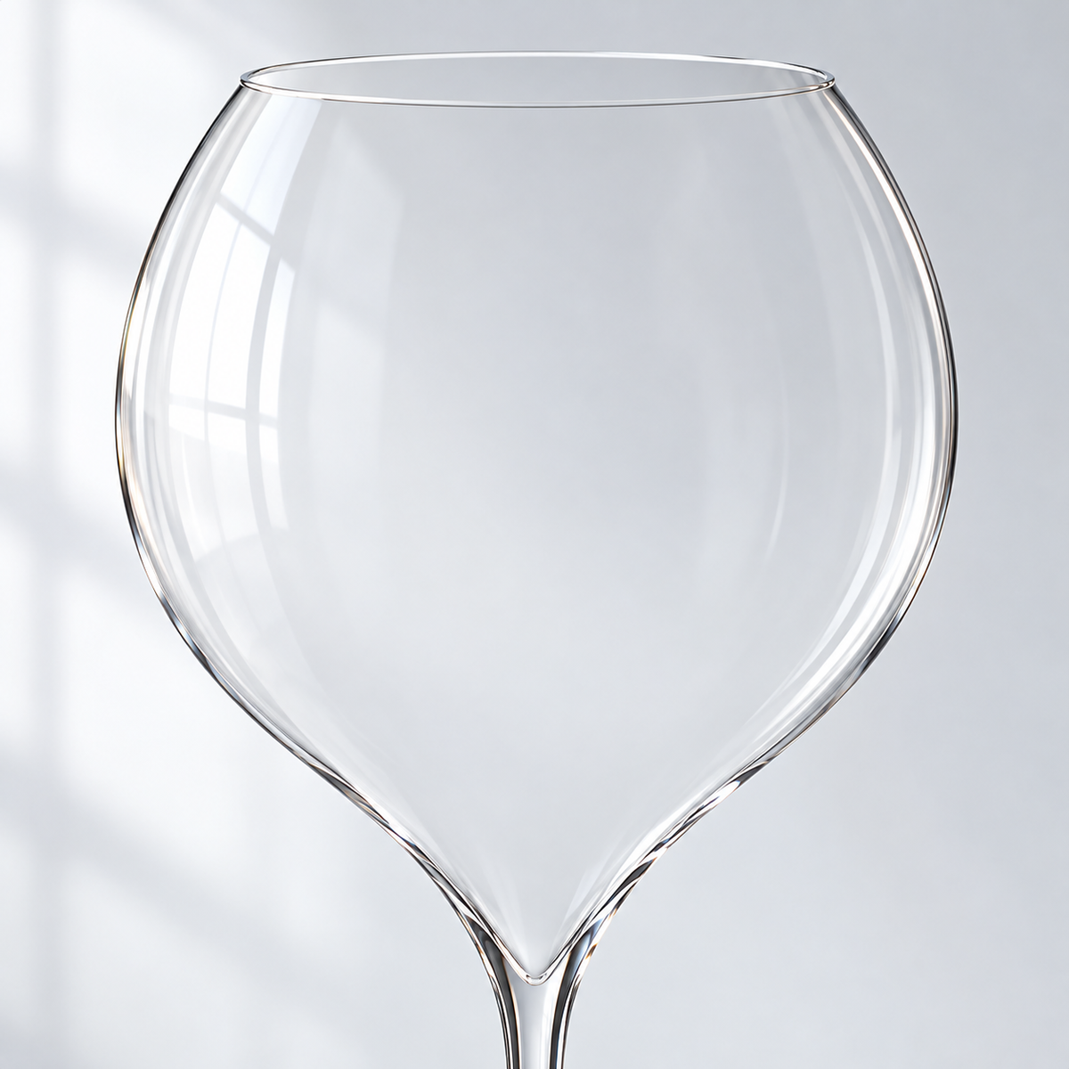 Universal wine glass fine rim detail